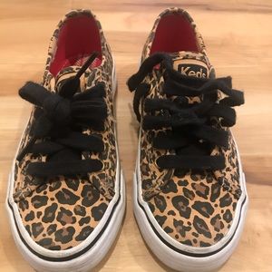 Girls leopard print Keds